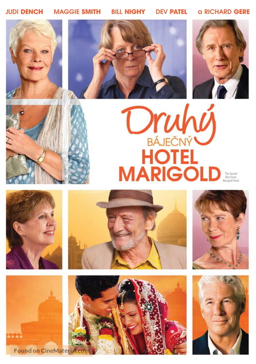 The Second Best Exotic Marigold Hotel - Czech DVD movie cover