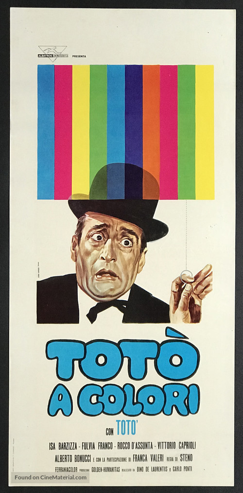 Tot&ograve; a colori - Italian Movie Poster