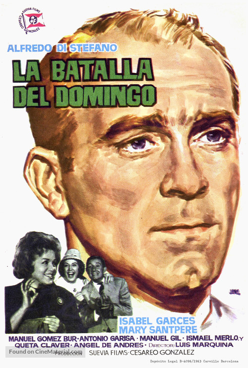 La batalla del domingo - Spanish Movie Poster