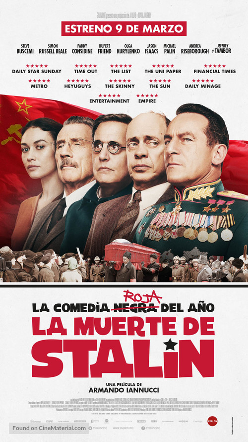 The Death of Stalin - Spanish Movie Poster