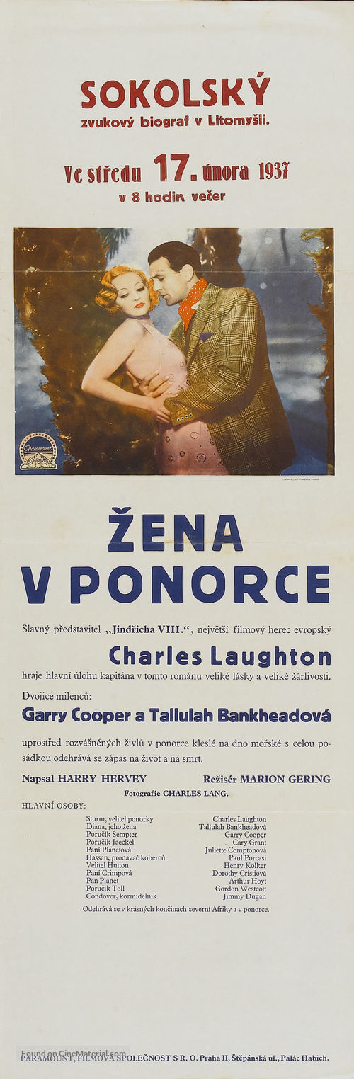 Devil and the Deep - Czech Movie Poster