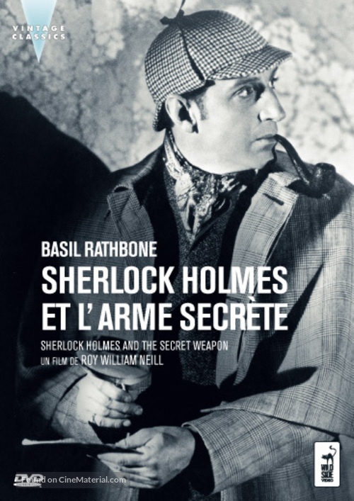 Sherlock Holmes and the Secret Weapon - French DVD movie cover
