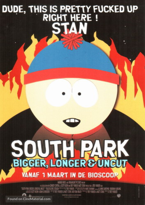 South Park: Bigger Longer &amp; Uncut - Dutch Movie Poster