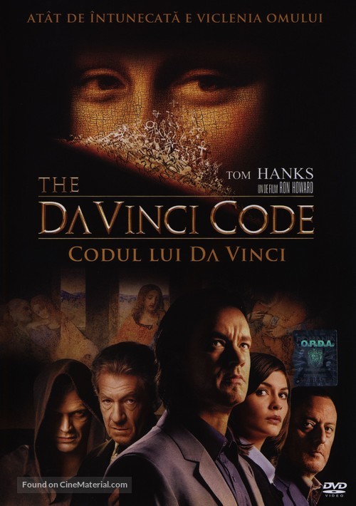 The Da Vinci Code - Romanian DVD movie cover