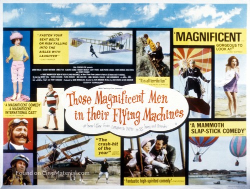 Those Magnificent Men In Their Flying Machines - British Movie Poster