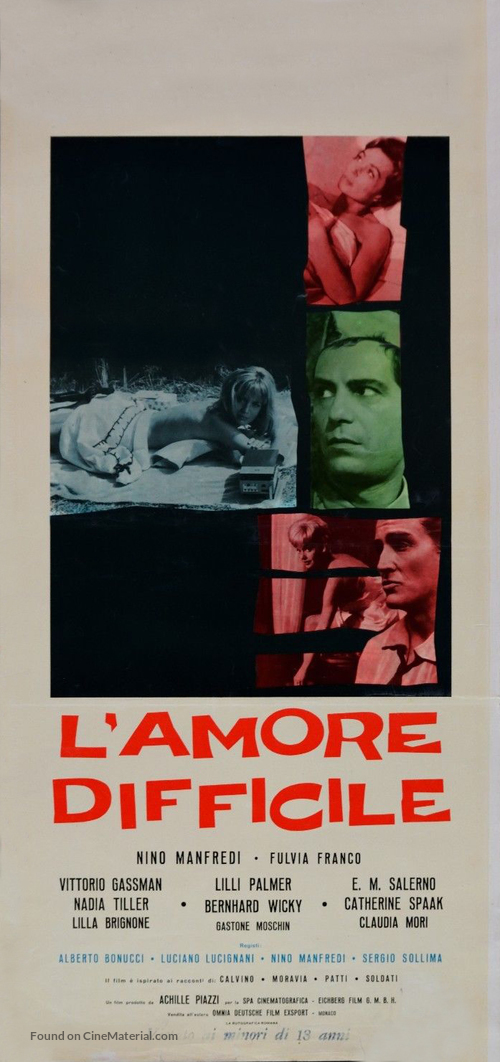 L&#039;amore difficile - Italian Movie Poster