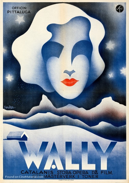 La Wally - Swedish Movie Poster