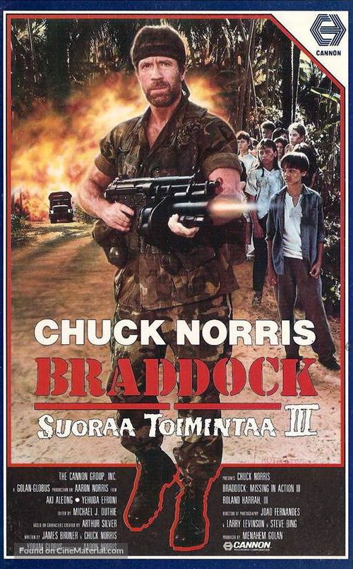 Braddock: Missing in Action III - Finnish Movie Cover