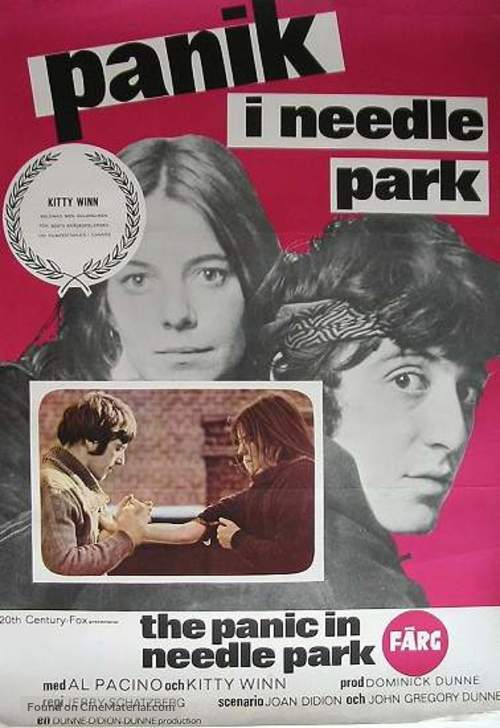 The Panic in Needle Park - Swedish Movie Poster