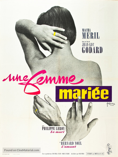 Une femme mari&eacute;e: Suite de fragments d&#039;un film tourn&eacute; en 1964 - French Movie Poster