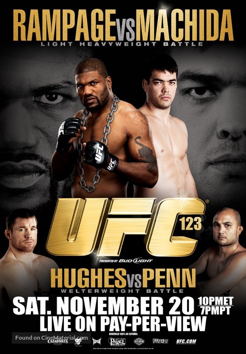 UFC 123: Rampage vs. Machida - Movie Poster