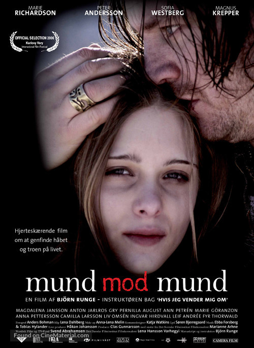 Mun mot mun - Danish poster