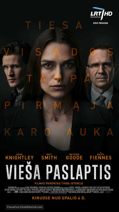 Official Secrets - Lithuanian Movie Poster