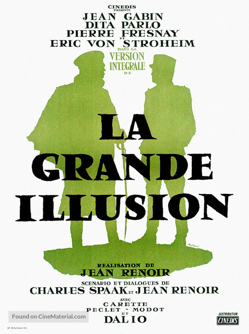 La grande illusion - French Re-release movie poster