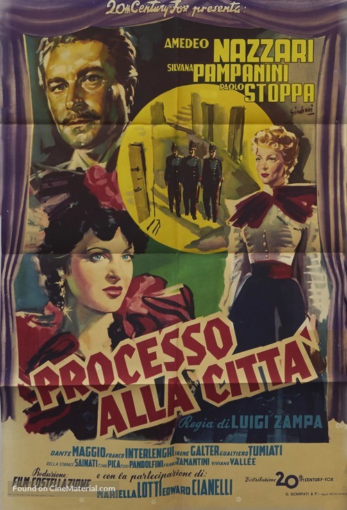 Processo alla citt&agrave; - Italian Movie Poster