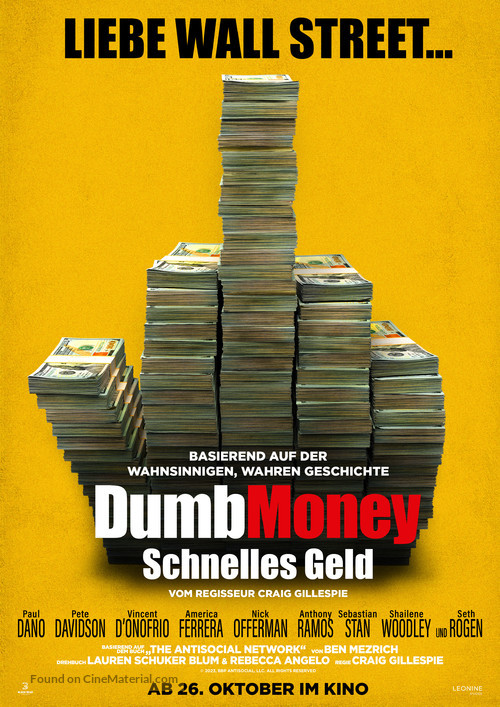 Dumb Money - German Movie Poster