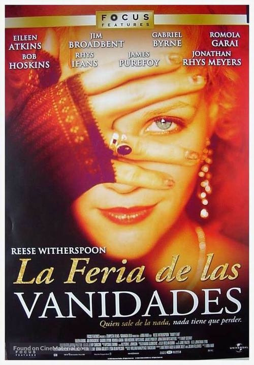 Vanity Fair - Spanish DVD movie cover