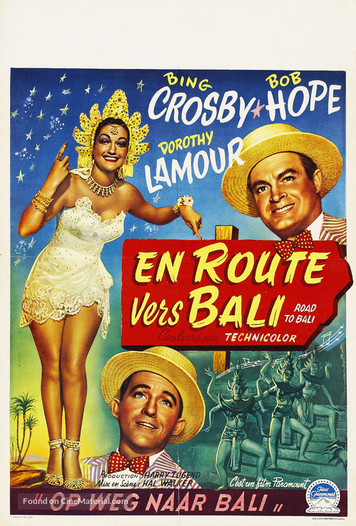 Road to Bali - Belgian Movie Poster