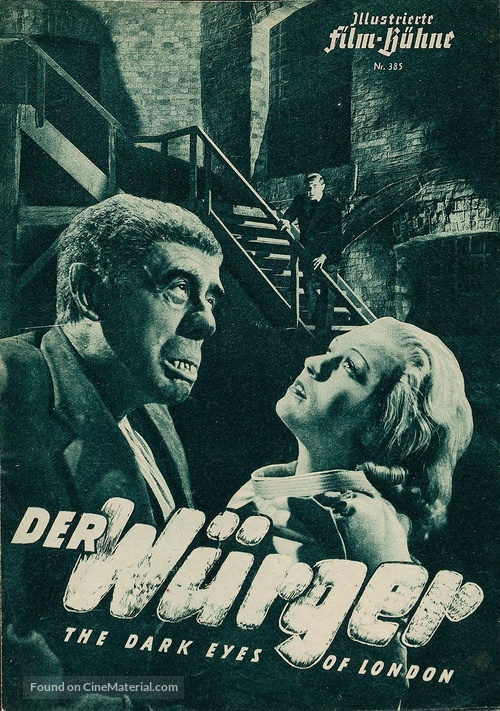 The Dark Eyes of London - German poster