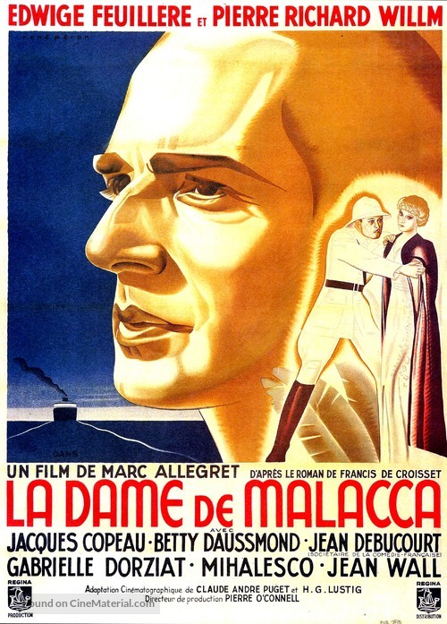 La dame de Malacca - French Movie Poster