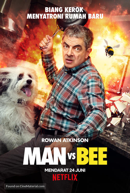 &quot;Man vs. Bee&quot; - Indonesian Movie Poster