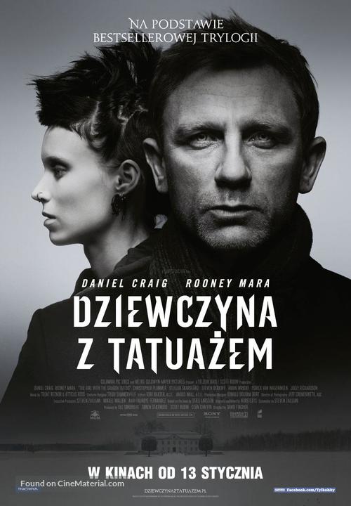 The Girl with the Dragon Tattoo - Polish Movie Poster