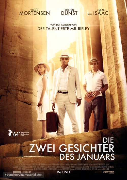 The Two Faces of January - German Movie Poster