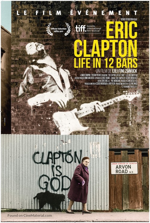 Eric Clapton: Life in 12 Bars - French Movie Poster
