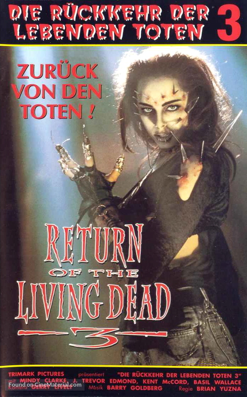 Return of the Living Dead III - German VHS movie cover