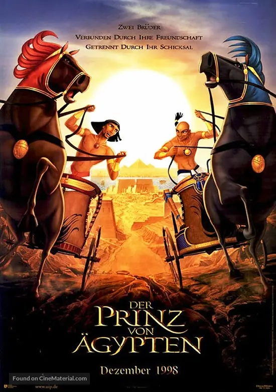 The Prince of Egypt - German Movie Poster