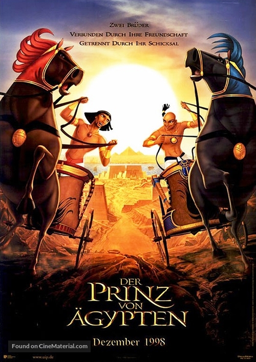 The Prince of Egypt - German Movie Poster