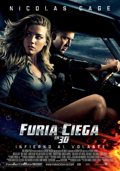 Drive Angry - Spanish Movie Poster