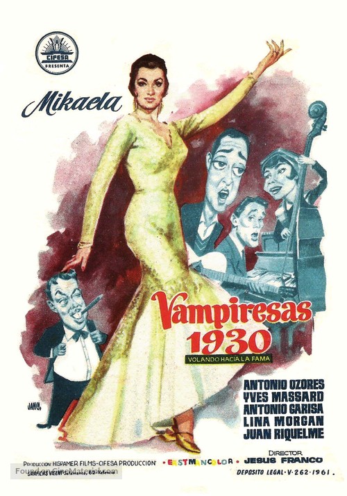 Vampiresas 1930 - Spanish Movie Poster