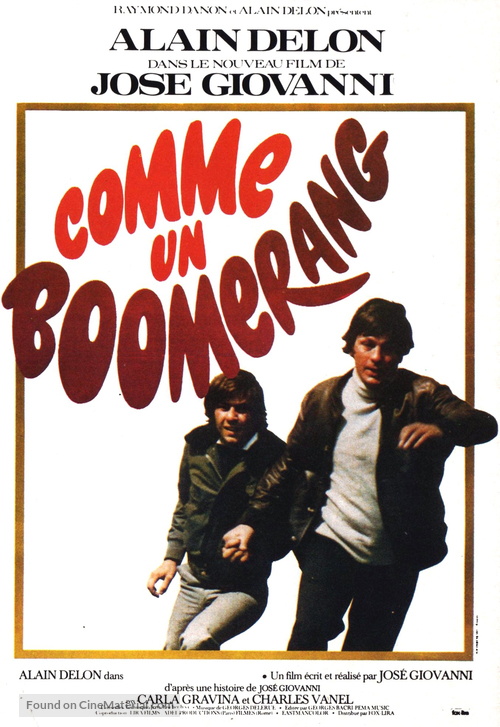 Comme un boomerang - French Movie Poster