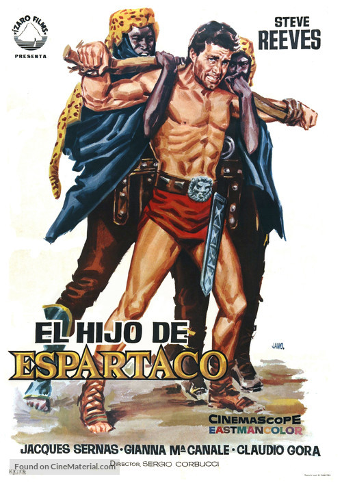 Il figlio di Spartacus - Spanish Movie Poster