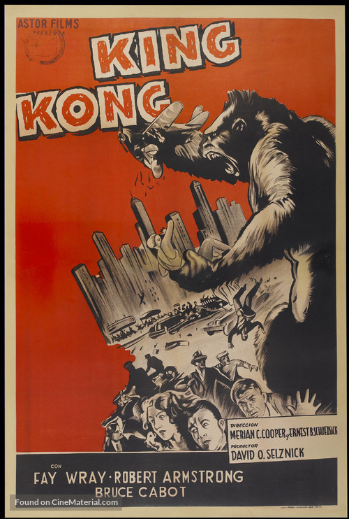 King Kong - Argentinian Re-release movie poster