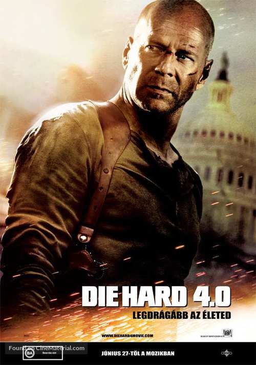 Live Free or Die Hard - Hungarian poster