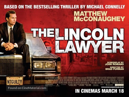 The Lincoln Lawyer - British Movie Poster
