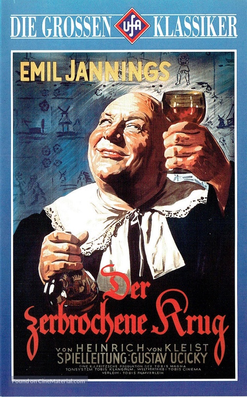 Der zerbrochene Krug - German VHS movie cover