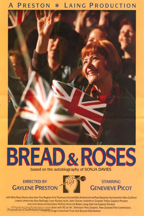 Bread &amp; Roses - New Zealand Movie Poster