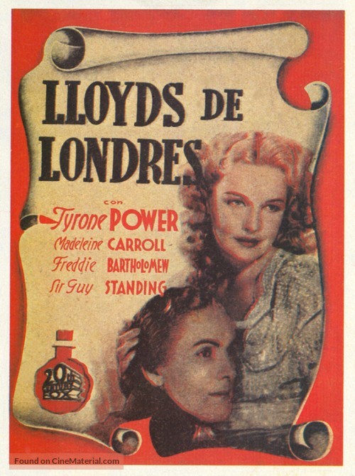 Lloyd&#039;s of London - Spanish Movie Poster
