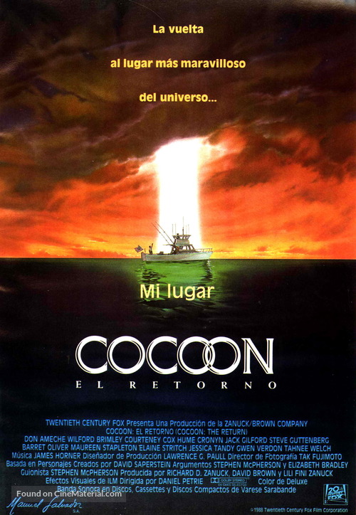 Cocoon: The Return - Spanish Movie Poster