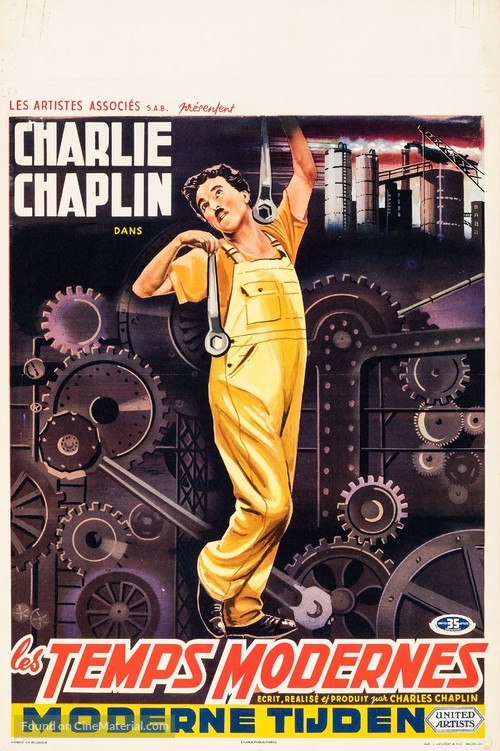 Modern Times - Belgian Re-release movie poster