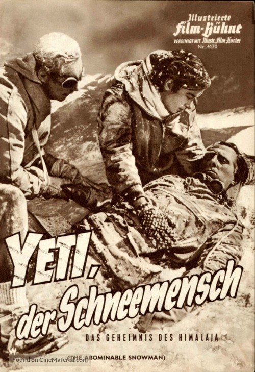 The Abominable Snowman - German poster