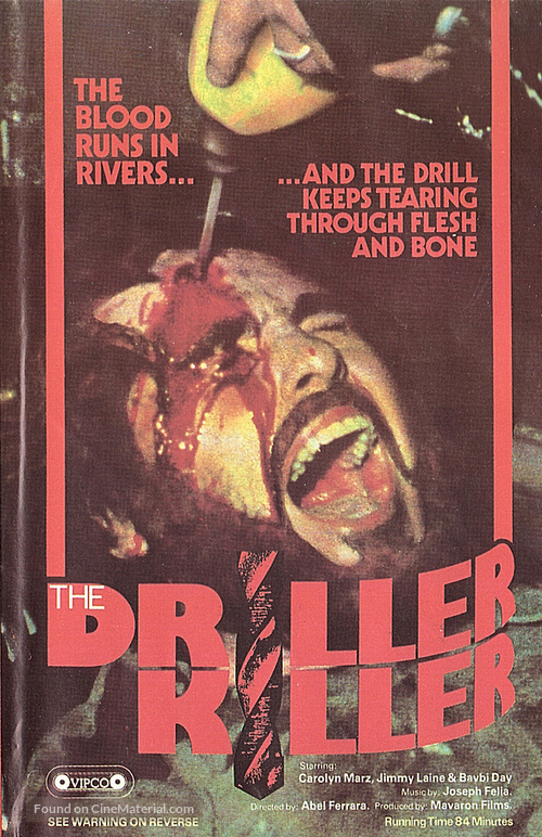 The Driller Killer - British VHS movie cover