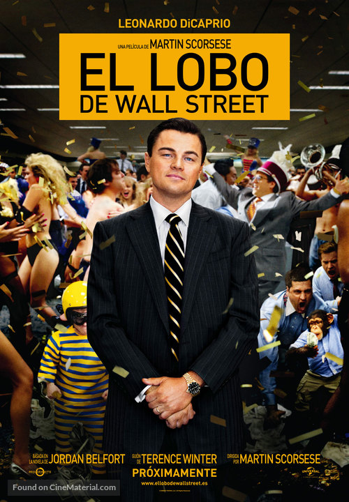 The Wolf of Wall Street - Spanish Movie Poster