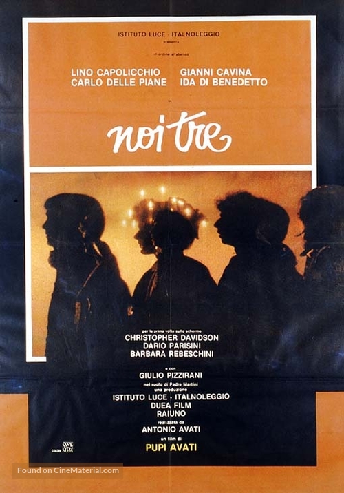 Noi tre - Italian Movie Poster