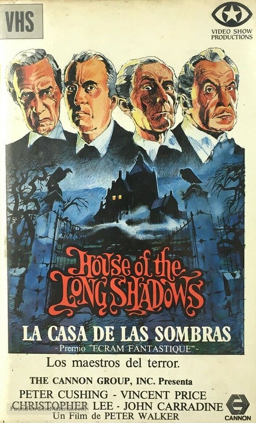 House of the Long Shadows - Spanish VHS movie cover