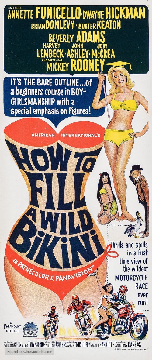 How to Stuff a Wild Bikini - Australian Movie Poster