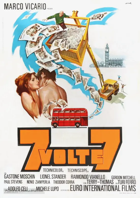 Sette volte sette (1968) Italian movie poster Sette volte sette (1968) Italian movie poster
